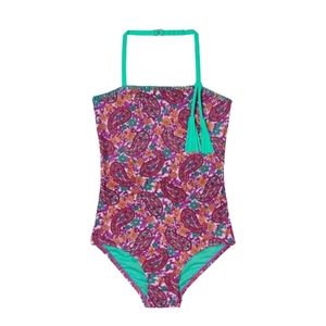 Hula Star Paisley Dream One Piece Swimsuit Size 5 Girls